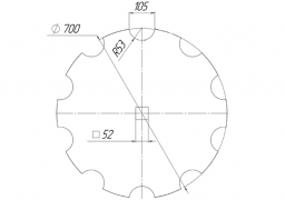 Scheibe eingraviert Quivogne