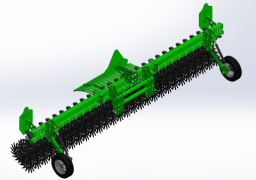 Rotorstriegel DEMETRA 6D montiert