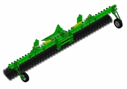 Rotorstriegel DEMETRA 8L montiert