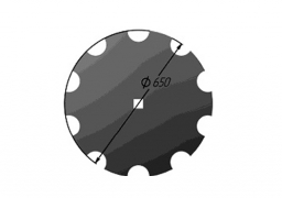 Scheibe des Aggregats (650MM) borhaltig Veles Agro