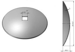 Scheibe der Scheibeneggen DMT Demetra glatt borhaltig von Veles Agro