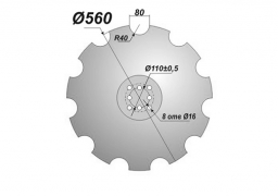 Scheibe der Scheibeneggen Agrisem von Veles Agro