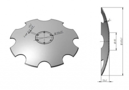 Scheibe f?r die Egge Lemken Rubin in Altausf?hrung von Veles Agro