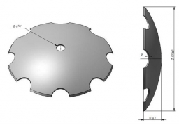 Scheibe der Scheibeneggen Fregat ausgeschnitten borhaltig von Veles Agro