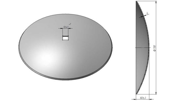 Scheibe der Scheibeneggen Solocha glatt borhaltig von Veles Agro