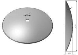 Scheibe der Scheibeneggen Solocha glatt borhaltig von Veles Agro
