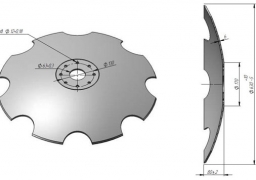 Scheibe der Scheibenegge PD-2.5 ausgeschnitten borhaltig von Veles Agro