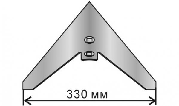 G?nsefu? des Grubbers KPS 330 mm geschmiedet, geh?rtet, borhaltig von Veles Agro