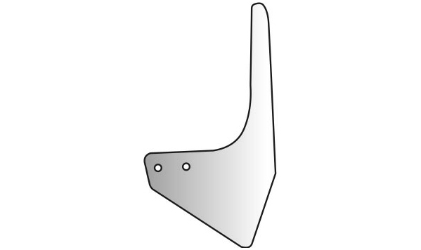 Zinke – Schermesser des Grubbers KRN (links) borhaltig Veles Agro