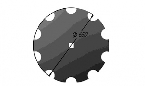 Scheibe des Aggregats (650MM) borhaltig Veles Agro