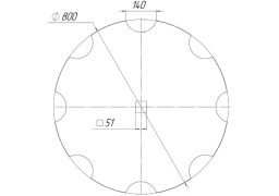 Notched disk Corvet