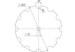 Notched disk Corvet