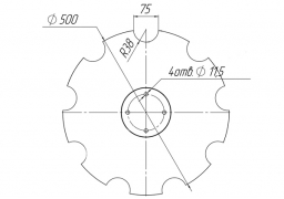 Notched disk Amazone Catros