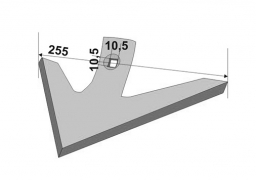 Chisel plow sweep Lemken 255 mm boron steel Veles Agro