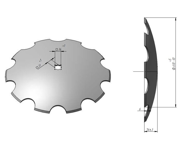 John Deere Notched disk harrow from Veles Agro (Analogue)
