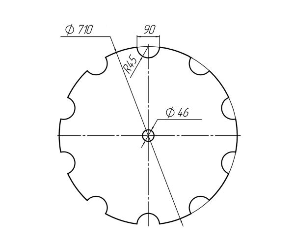 Notched disk SIMBA BELLOTA