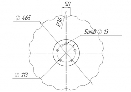 Notched disk Kverneland Accord