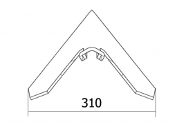 Chisel plow sweep Bourgault
