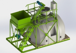 Unit for preparation of liquid concentrated fertilizers