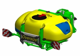 liquid fertilizer tank 600L (mounted)