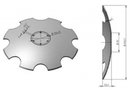Lemken Rubin Notched disk of Veles Agro