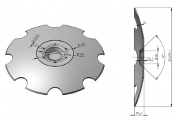 Lemken Rubin Veles Agro Notched disk (analogue)