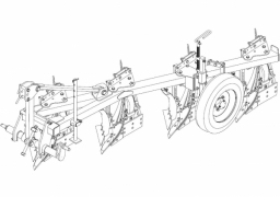 Plow four-body hinged PNV 4‒40 with skimmer