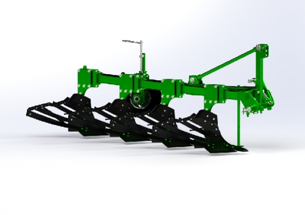 Plow four-body hinged PNV 4‒35 with adjustable width