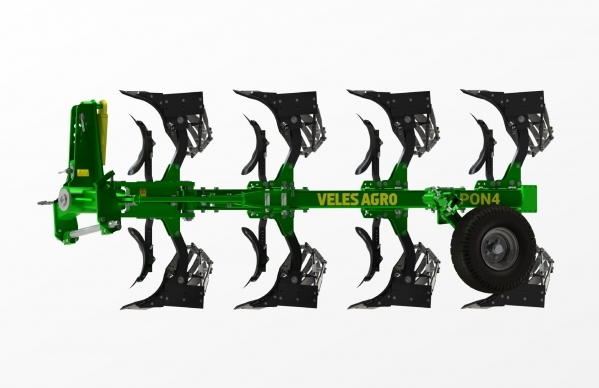 Plow reversible mounted tractor PON 4+ produced by Veles Agro Odessa