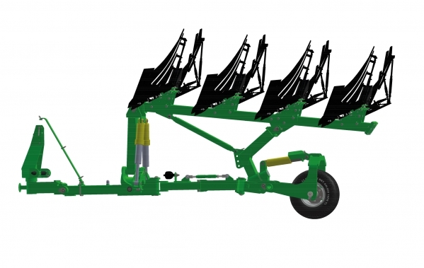 PONP 4‒40+ REVERSIBLE PLOUGH (SEMI-MOUNTED) WITH SKIMMER
