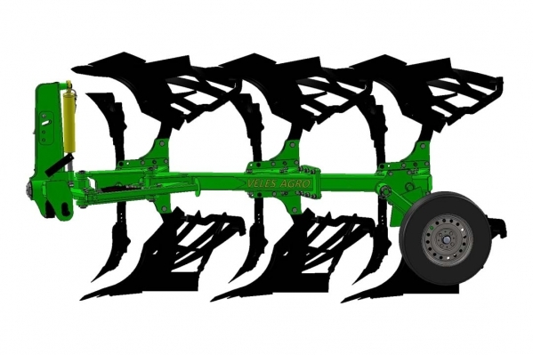 Mounted reversible plow PO 2‒35+1 with skimmer