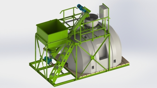 Unit for preparation of liquid concentrated fertilizers