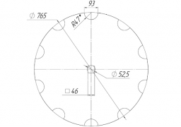 Notched disk Wishek original