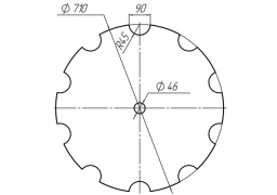 Notched disk SIMBA BELLOTA