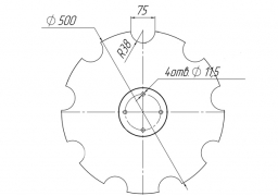 Notched disk Amazone Catros