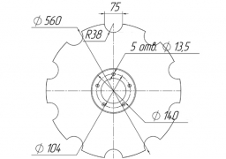 Notched disk SALFORD