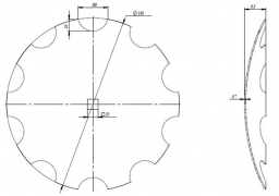 Notched disk UNIA