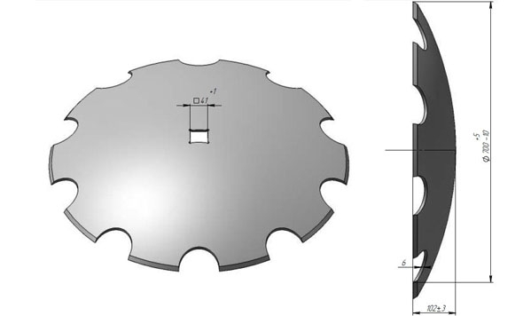 Disc harrows Solokha engraved boron Veles Agro