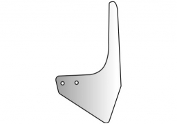 Boron steel scuffle knife cultivator KRN left