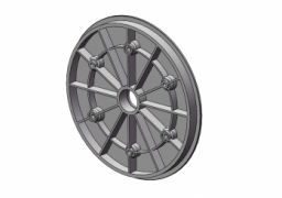 PUNTING WHEEL DISK (HALF, BLACK)
