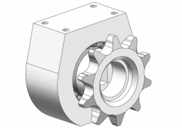 BEARING HOUSING ASSEMBLY WITH STAR (GRAIN TRAY)