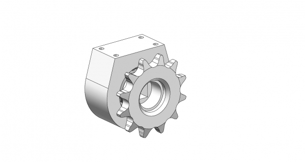 BEARING HULL ASSEMBLY WITH STAR (FERTILIZER TRAY)