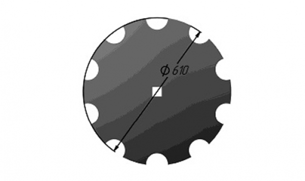 Disc harrow AGK engraved borated Veles agro