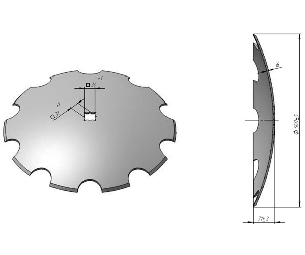Диск на борону John Deere (аналог)