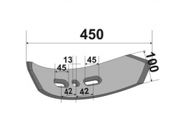 Лапа культиватора двусторонняя долото Kockerling Vario 5.7 Велес Агро