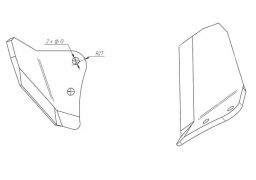 Крыло глубокорыхлителя vaderstad top down правое