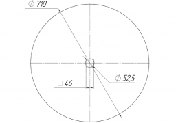 Диск Wishek Краснянка сплошной гладкий