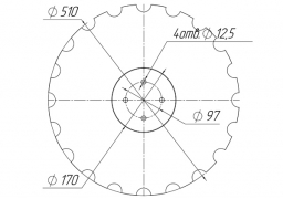 Диск бороны Terra Disk вырезной