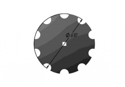 Диск на борону АГК вырезной борированный велес агро