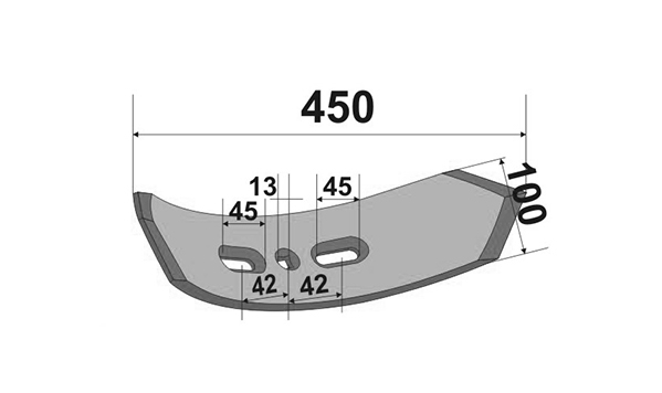 Лапа культиватора двусторонняя долото Kockerling Vario 5.7 Велес Агро